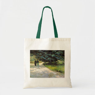 Openbare tuin met stel door Vincent van Gogh Tote Bag