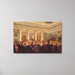 Openbare verkoop in het hotel Bullion Canvas Afdruk