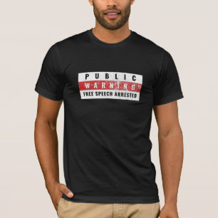 OPENBARE WAARSCHUWING - VRIJE MENINGSUITING AANGEHO T-SHIRT