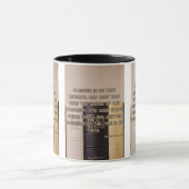 Openbaring 1:3 KJV Bijbel Schrift Pic Two-Tone Mok (Midden)
