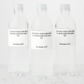 Openbaring 21:6 Water Etiket (Flessen)