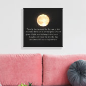 Openbaring 21 Maan en Nacht Niet meer Canvas Afdruk (Insitu (Woonkamer))