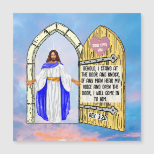 Openbaring 3:20 kaartmagneet