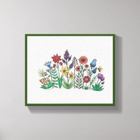 Openbaring van Vette Bloemen Stretched Canvas Prin (Voorkant)