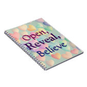 Openen, onthullen, geloven notitieboek (Rechterzijde)