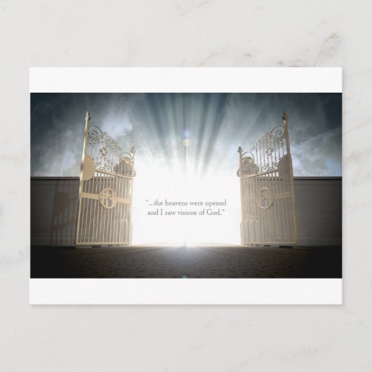 Openen van Heavens Gates Briefkaart (Voorkant)
