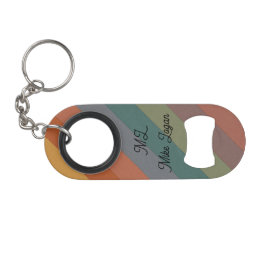 Opener Geschenk voor Hem met Eigen Naam en Initiaa Mini Flessenopener