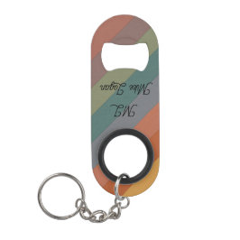 Opener Geschenk voor Hem met Eigen Naam en Initiaa Mini Flessenopener
