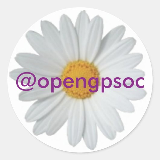 openGPSoC ronde stickers (Voorkant)