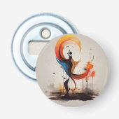 openhartig button flesopener (Voorkant)