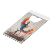 openhartig kredietkaart flessenopener (Voorkant Gekanteld)