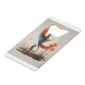 openhartig kredietkaart flessenopener (Achterkant Gekanteld)