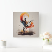 openhartig vierkante klok (Huis)