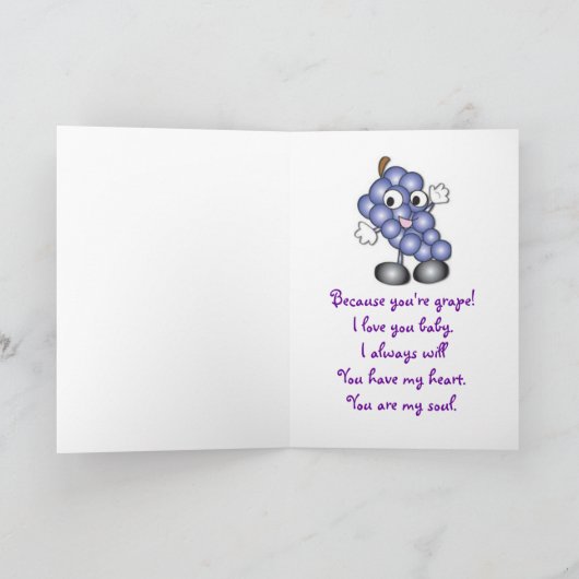 Openhartige liefde kaart (Binnen)