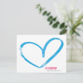 OpenHeart Aqua Briefkaart (Staand voorkant)