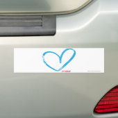 OpenHeart Aqua Bumpersticker (Op auto)