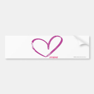 OpenHeart Paars Bumpersticker