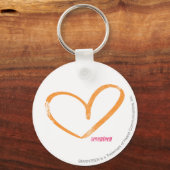 OpenHeart Sinaasappel Sleutelhanger (Voorkant)