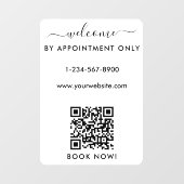 Opening Kantooruren Alleen Op Afspraak Welkom Raamsticker (Vel)