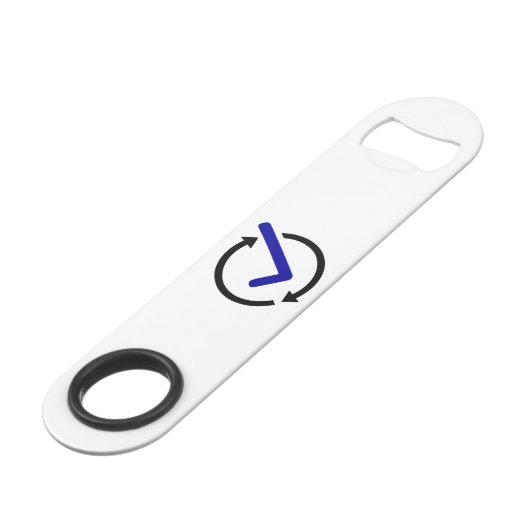 Opening van de flacon met LogCheck Speed Flessenopener (Achterkant Gekanteld)