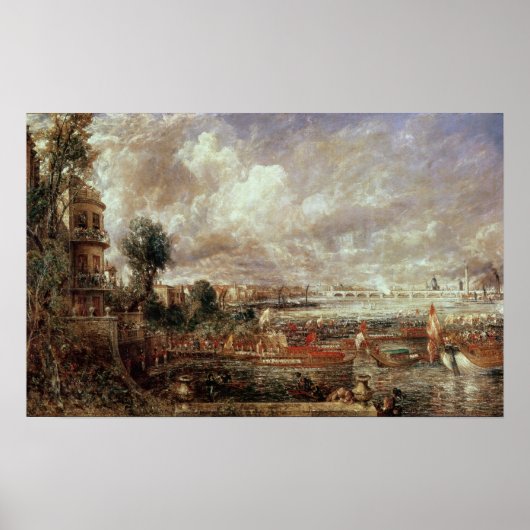 Opening van de Waterloorbrug Poster (Voorkant)