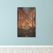 Opening van de zitting van de Raad van Trent Canvas Afdruk (Insitu (Houten vloer))