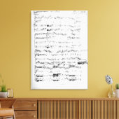 Openingspagina van de score "Les Paladins" Canvas Afdruk (Insitu (Woonkamer))