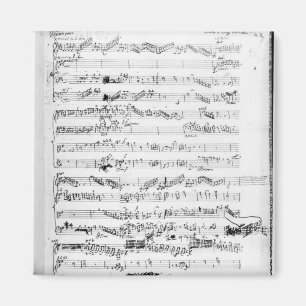Openingspagina van de score "Les Paladins" Magneet