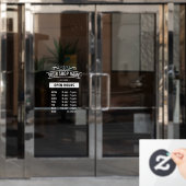 Openingstijden ID872 Raamsticker (Kantoordeur)