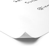 Openingstijden | Openingstijden voor zakelijke Log Poster (Hoek)