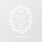 Openingstijden Raam Sticker, Kerstmis, Raamsticker (Vel)