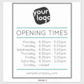 openingstijden voor Logo- en tekstbedrijven Sticker (Vel)
