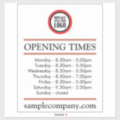  openingstijden voor Logo- en tekstbedrijven Sticker (Vel)