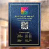 Openingsuren Aangepaste Upload Uw Logo QR-code Raamsticker (Vel 2)
