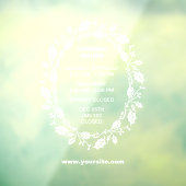 Openingsuren Ramenbord, Kerstmis,  Raamsticker (Vel 3)