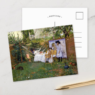 openluchtontbijt   William Merritt Chase Briefkaart