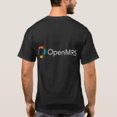 OpenMRS Basic Black T-Shirt (Achterkant)