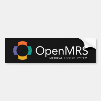OpenMRS-Bumpersticker - zwart Bumpersticker