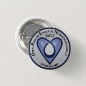 OpenSF-knopslogan Ronde Button 3,2 Cm (Voorkant /achterkant)