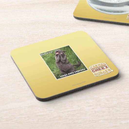 Opera Cat Bier Onderzetter (Linkerzijde)