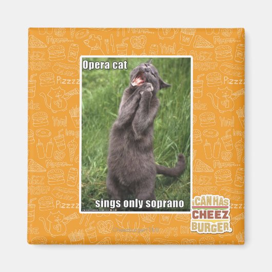 Opera Cat Magneet (Voorkant)