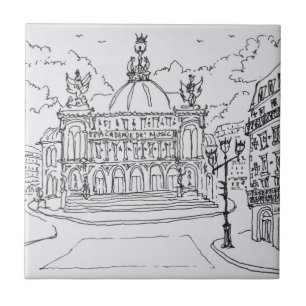 Opéra Garnier   Parijs, Frankrijk Tegeltje
