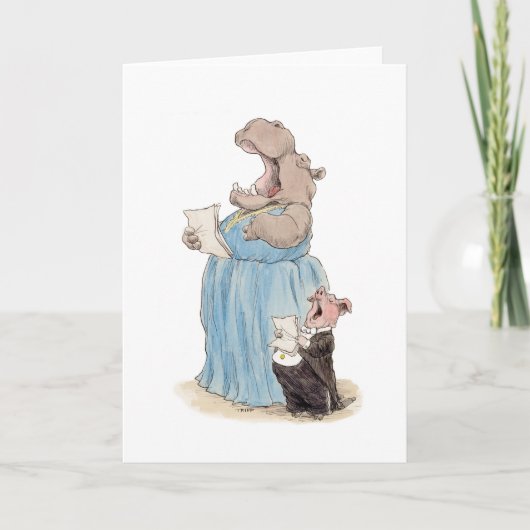 Opera Hippo en Pig Kaart (Voorkant)