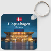 Opera House Kopenhagen Sleutelhanger (Achterkant)