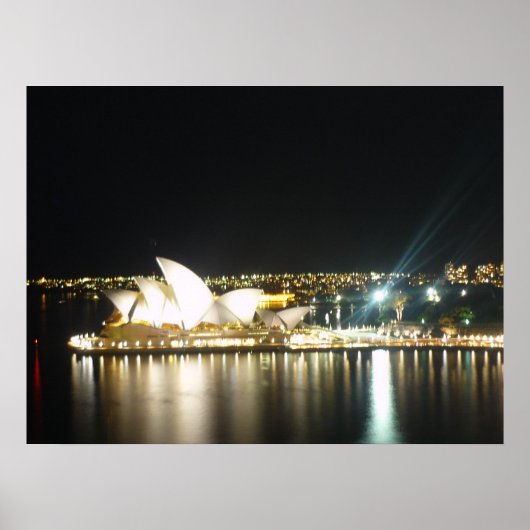 opera house nacht poster (Voorkant)