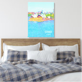 Opera House Sydney Vue sur l'eau du port Toile Imp (Insitu(Chambre))