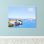 Opera House Sydney Vue sur l'eau du port Toile Imp (Insitu (Plancher de Bois))