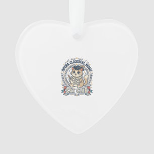 Opera Klassieke Muziek Kat Malle Kat T-Shirt Ontwe Ornament