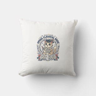 Opera Klassieke Muziek Kat Mooie Kat T-Shirt Ontwe Kussen
