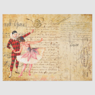 Opera met Frans handschrift Tissuepapier